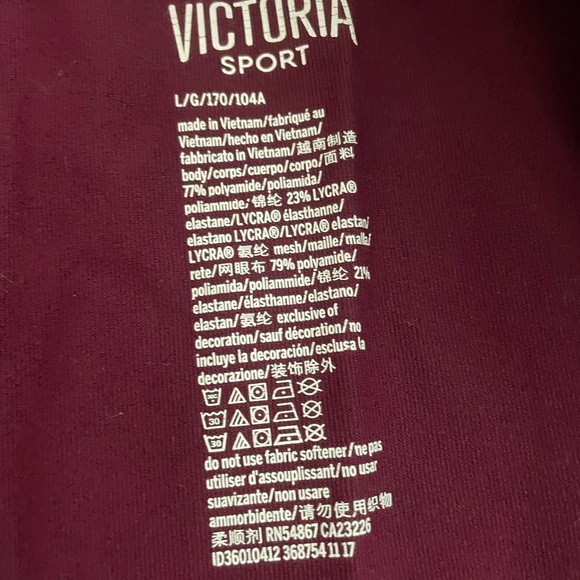 Used Victoria secret size large purple work out jacket - Picture 4 of 16